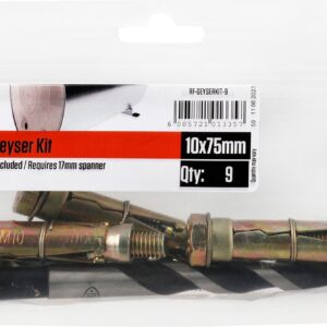 GEYSER KIT 10 X 75MM (9)