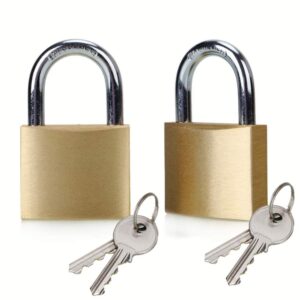 PADLOCK BRASS 2PACK 38MM